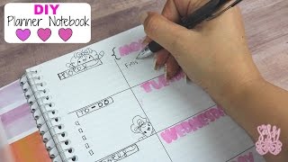 DIY Planner Notebook Easy amp Budget friendly [upl. by Lemahs]