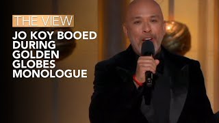 Golden Globes Host Booed During Monologue  The View [upl. by Zeus]