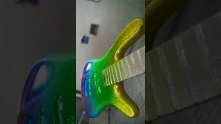 Warwick Lacquering Booth  Metal Flake Rainbow Finish bass warwick lacquer finish streamer [upl. by Spancake]