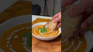 CREAMIEST Roasted Tomato and Pepper Soup Recipe of 2024 Easy amp Vegan [upl. by Luht]