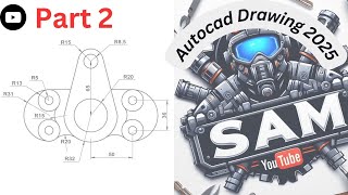 AutoCAD Drawing New Software 2025 with Proper Command part 2 [upl. by Tirrej875]