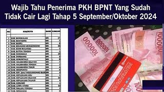 RESMI DI UMUMKAN HARI INI KPM PKH BPNT YANG RESMI DIHAPUSCORET TIDAK CAIR BANSOS OKTOBER 2024 [upl. by Hanoj]