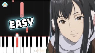 Parasyte OST  quotNext to Youquot  EASY Piano Tutorial amp Sheet Music [upl. by Yssim]