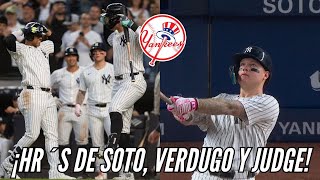 YANKEES ALEX VERDUGO JUAN SOTO Y AARON JUDGE PEGAN HOME RUNS [upl. by Aehta]