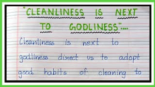 Is Cleanliness next to Godliness [upl. by Joseito666]