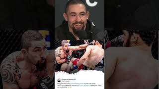 Robert Whittaker reacts to Khamzatquotwe will settle this somedayquot khamzatchimaev robertwhittaker [upl. by Cope243]