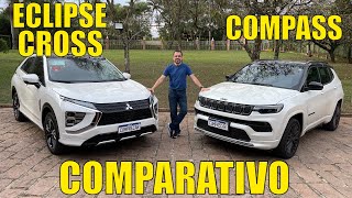 Comparativo Jeep Compass x Mitsubishi Eclipse Cross [upl. by Russian]