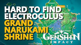 Hard to find Grand Narukami Shrine Electroculus Genshin Impact [upl. by Idnem191]