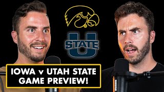 Iowa Hawkeyes vs Utah State Game Preview  ANF PODCAST 8 [upl. by Alekahs]