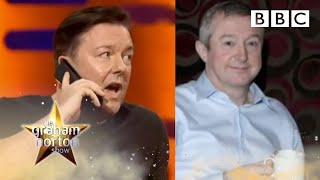 X Factor Celebrity Spat Ricky Gervais PRANKS Louis Walsh  The Graham Norton Show  BBC [upl. by Latsyrc]