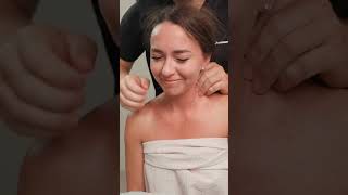 neck cracking and chiropractic adjustments for Anna [upl. by Yerak]