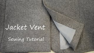 How to sew a vent on a jacket [upl. by Nemracledairam]