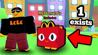 i FLEW to ASIA for McDonalds Pet Sim HAPPY MEAL EASY QR CODE Pet [upl. by Elag]