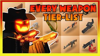 READY 2 DIE  ALL WEAPONS TIER LIST [upl. by Sherm]