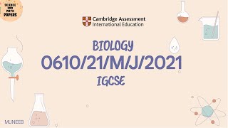 061021MJ21  Biology  2021  0610  ​Science And Math Papers [upl. by Aihsemot963]