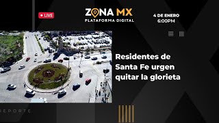 EN VIVO Reabren garita de El Chaparral residentes de Santa Fe urgen quitar la glorieta Socializ… [upl. by Sabas354]