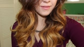 Soft Curls using Bobby Pins HeatlessampOvernight [upl. by Burgener]