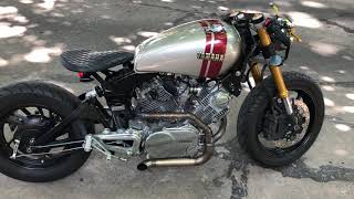 Yamaha XV750 Virago 1981 Cafe Racer [upl. by Suitangi68]