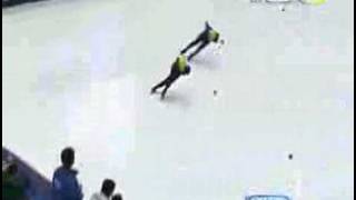 Apolo Ohno takes 1000 meter gold [upl. by Harvey474]