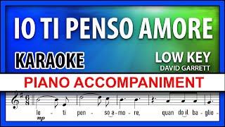 Io Ti Penso Amore KARAOKE Low Voice [upl. by Josy]