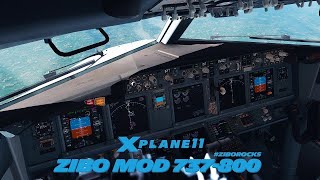 How to download and install ZIBO MOD B737 800 in X Plane 11 in 1080p 60fps [upl. by Grishilda]