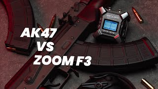 【一婶】AK47 762子彈的聲音能否沖破32Bit Float音頻動態範圍  Zoom F3錄音器內卷評測 [upl. by Mourant]