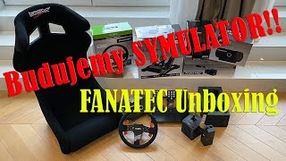 Budujemy SYMULATOR do Sim Racingu Sprzęt od FANATEC  unboxing [upl. by Alleunamme]