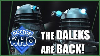 NEW Doctor Who The Daleks Return to Planet Skaro  12quot Customised Dalek Models [upl. by Antebi]