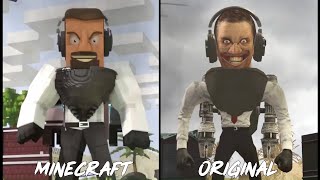 Skibidi toilet Minecraft RTX vs ORIGINAL NEW EPISODE 63 [upl. by Nadabas]