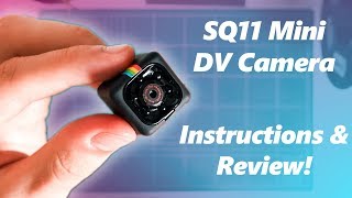 SQ11 Mini DV Camera Setup Review Instructions and Sample Footage [upl. by Lazor]