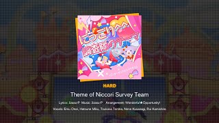 Theme of Niccori Survey Team Hard Full Combo  Hatsune Miku Colorful Stage [upl. by Kinney767]