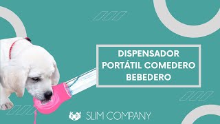 Bebedero Portatil Para Mascotas Botella De Agua Para Perros y Gatos Ideal Para Paseos │ Slim Company [upl. by Shiff]