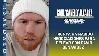 “No ha habido negociaciones con David Benavidez” ‘Canelo’ Álvarez Boxeo [upl. by Aihseyk]