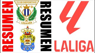 CD Leganés vs Las Palmas 21 Resumen  La Liga 20242025 [upl. by Hayward]