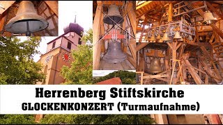 Herrenberg Stiftskirche St Maria Glockenkonzert am 02062018 Turmaufnahme [upl. by Katheryn]