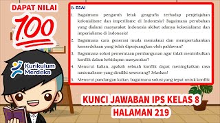 Kunci Jawaban IPS Kelas 8 Halaman 219 Evaluasi Kurikulum Merdeka [upl. by Collis252]