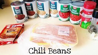 Easy Chili Beans Recipe [upl. by Eulaliah593]