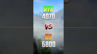 RX 6800 vs RTX 4070 [upl. by Bartholemy]