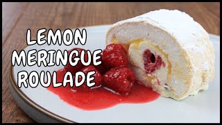 The best lemon meringue roulade recipe with raspberries [upl. by Zinck435]