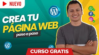 Como Crear Una Pagina Web en WORDPRESS DESDE CERO  Curso Gratis [upl. by Inat]