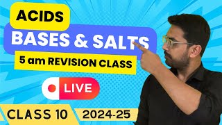 Get Exam Ready Acids Bases and Salts  Class 10 Science Live [upl. by Rosemaria]