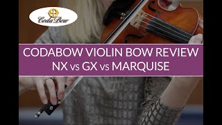 CodaBow Carbon Fiber Violin Bow Review [upl. by Cavanaugh]