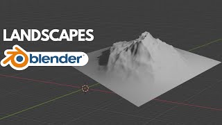 How To Create Landscape in Blender in 1 minute [upl. by Oidgime]