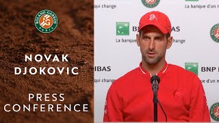 Novak Djokovic  Press Conference after Round 2  RolandGarros 2020 [upl. by Tayyebeb]