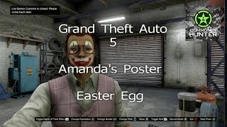 Grand Theft Auto V  Amandas Poster Easter Egg [upl. by Ahsyak]