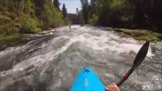 Middle White Salmon River  Whitewater Kayaking [upl. by Lerrud]