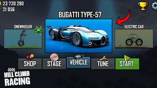 Hill Climb Racing  New BUGATTI Type57😍😍😍 Gameplay [upl. by Reivaz]