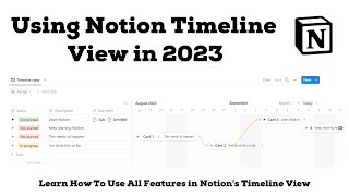 Learn How to Use Notion Timeline View and All Its Features [upl. by Ailegnave]