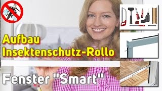 FliegengitterRollo für Fenster SMART  Montage Video [upl. by Elyl]