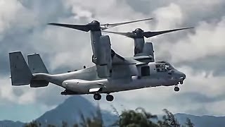 V22 Osprey TiltRotor Aircraft In Action • Compilation [upl. by Munt239]